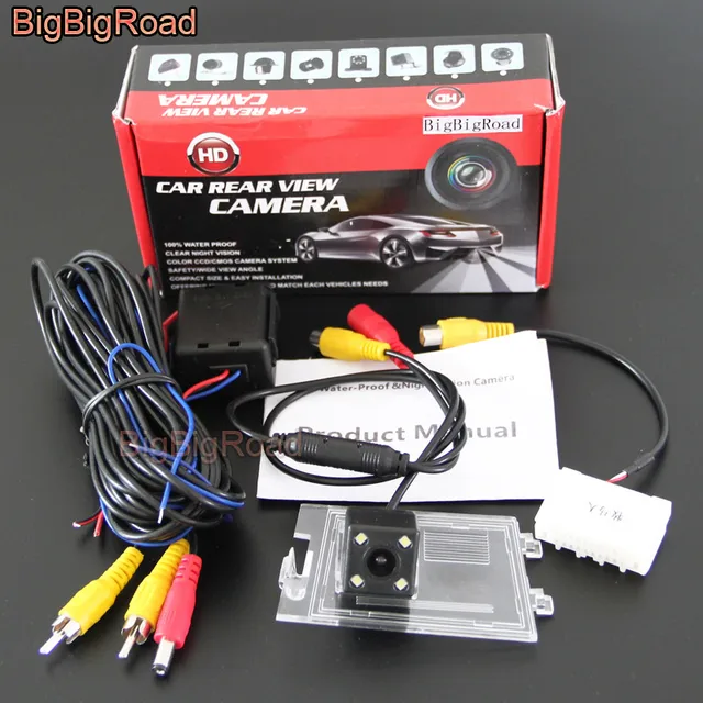 BigBigRoad Car Rear View Backup Parking Camera With Adapter For Jeep