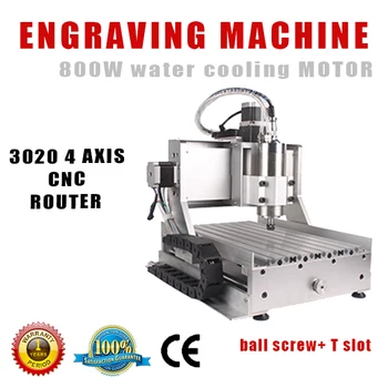 

customized working size cnc machine AMAN 3020 4axis 800W CNC router