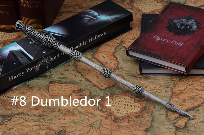 

2016 New Top Quality Albus Dumbledore Magic Wand With Gift Box Cosplay Game Prop Collection Harry Potter Toy Stick #8