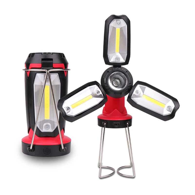 

COB Work Light with Stand Hanging Table Lantern Flashlight for Camping Emergency SOS WWO66