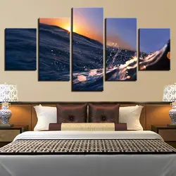 Пейзаж небо облако звезда горная река воздушный шар 5 шт. настенные картины для гостиной Холст Живопись Искусство домашний декор 3