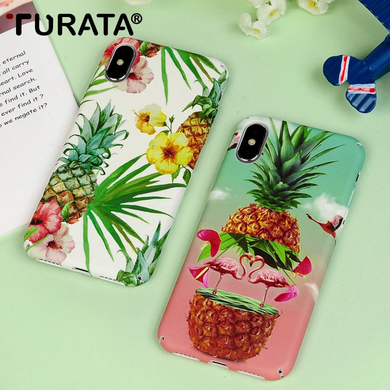 

TURATA Hot Summer Pineapple Phone Case For iPhone 6 6S 7 8 Plus X Fruit Ultra Thin Hard PC Back Cover Coque For iPhone 6 6S 7 8