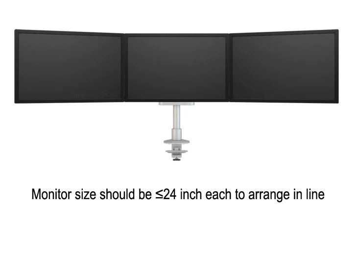 Hyvarwey M2037 Desktop Triple Monitor Holder