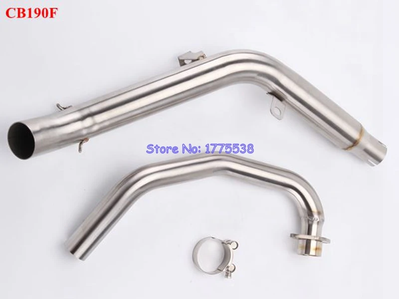 CB190F Motorcycle Exhaust Muffler Pipe Link Pipe Motorbike Muffler Connector Pipe Link Pipe Full