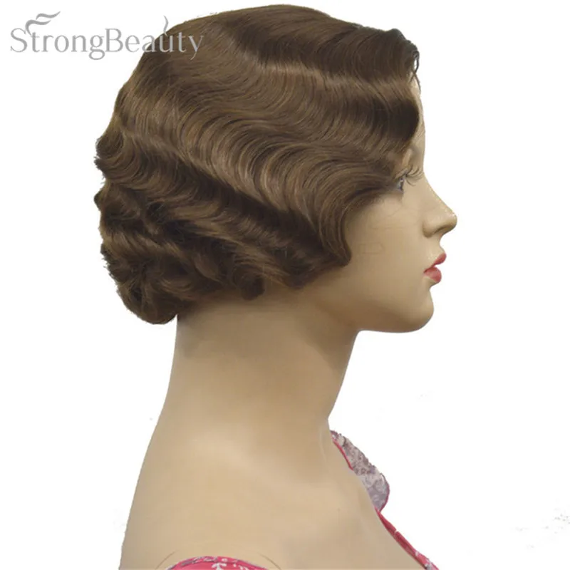 E-47 12# light brown Retro wigs (3)