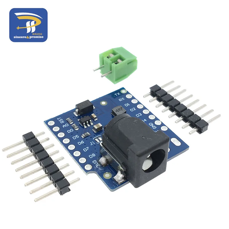 

DC Power Shield V1.1.0 for wemos D1 mini development board DC power supply screen module