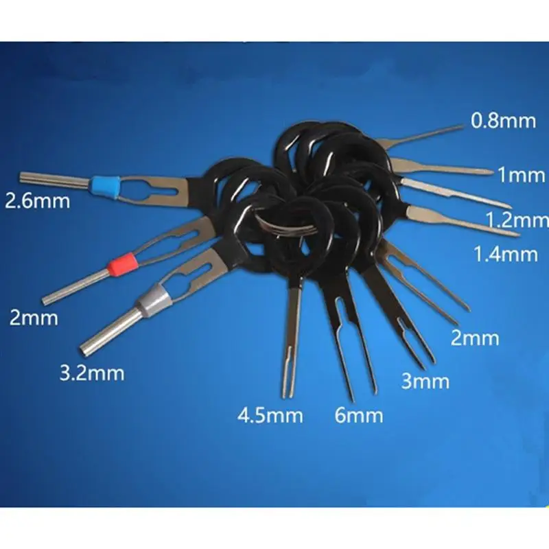 VORCOOL 11 шт. авто разъем монтажная плата жгут проводов терминал экстрактор извлечение палочки разъем обжимной контактный игла инструмент для удаления