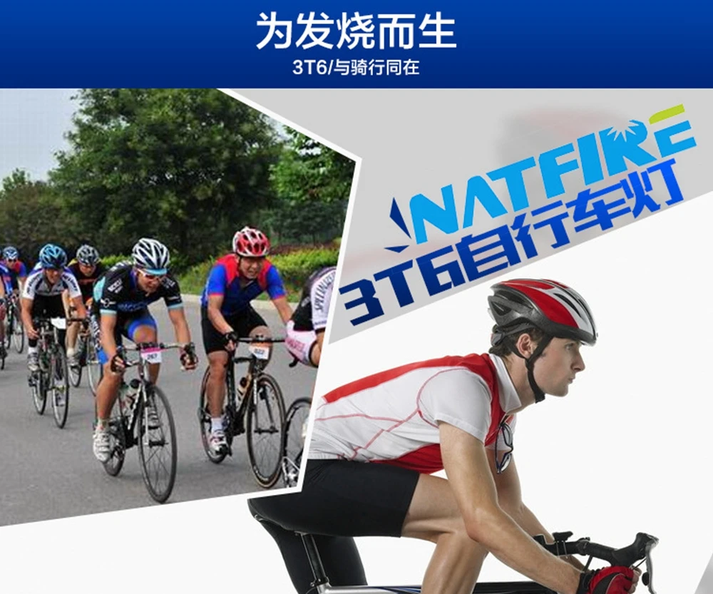 Discount Triple Wick T6 Bike Cycling LED Light High Brightness Connect USB Interface Waterproof Flashlight For Bicycle HandLebar 3 Discount Triple Wick T6 Bike Cycling LED Light High Brightness Connect USB Interface Waterproof Flashlight For Bicycle HandLebar 3