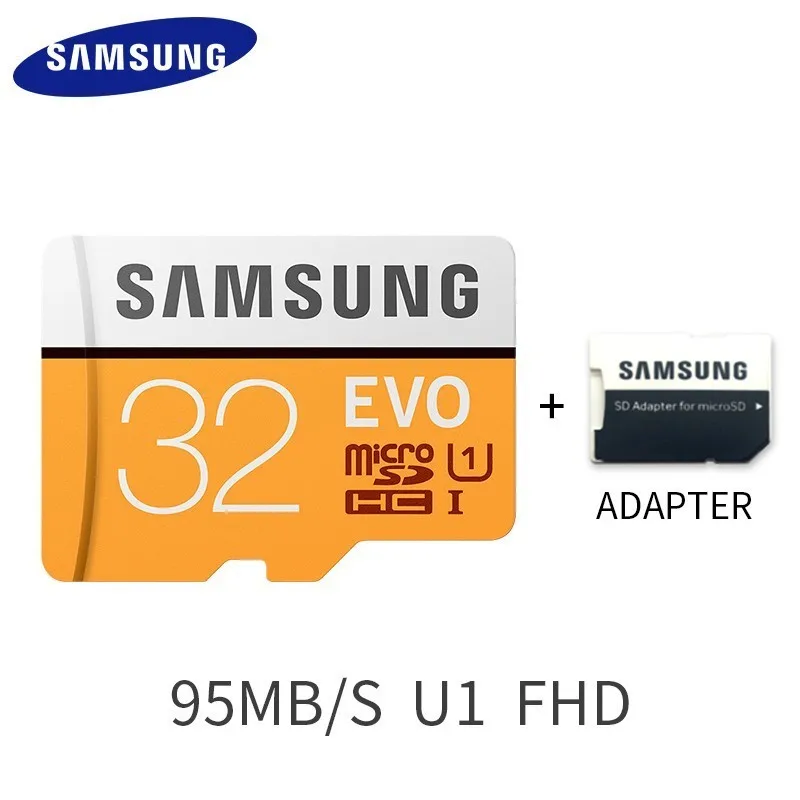 Карта памяти Micro SD SAMSUNG 32G 64G 128G 256 MicroSD карты SDHC SDXC Max 95Ms EVO 32GB 64GB C10 TF Транс флэш-карта Micro - Емкость: 32 Гб