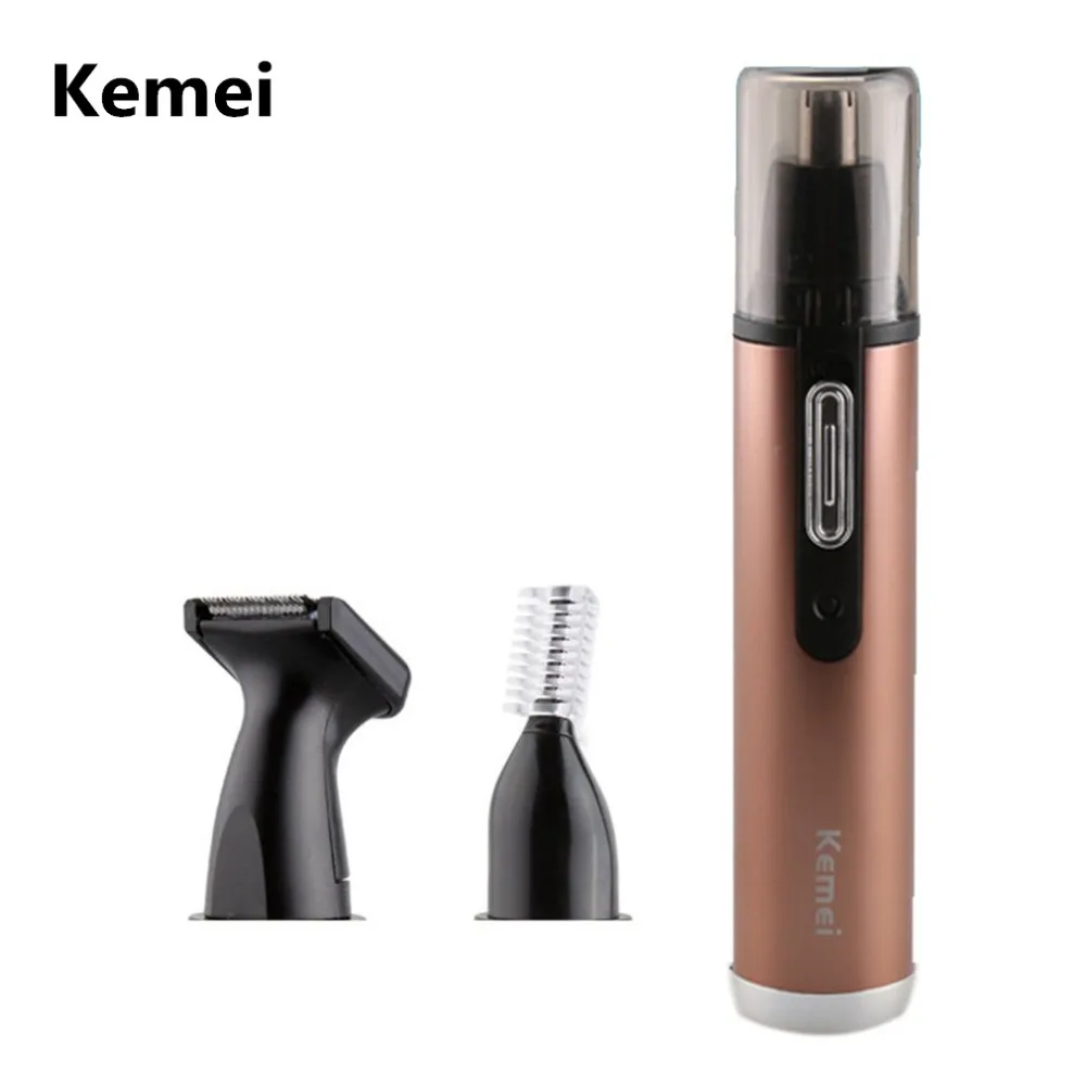

2018 Hot 3-In-1 Electric hair trimmer Nose Shaver Ear Hair Trimmer Rechargeable clipper Beard Removal Tool Ear Nose Hair Clipper