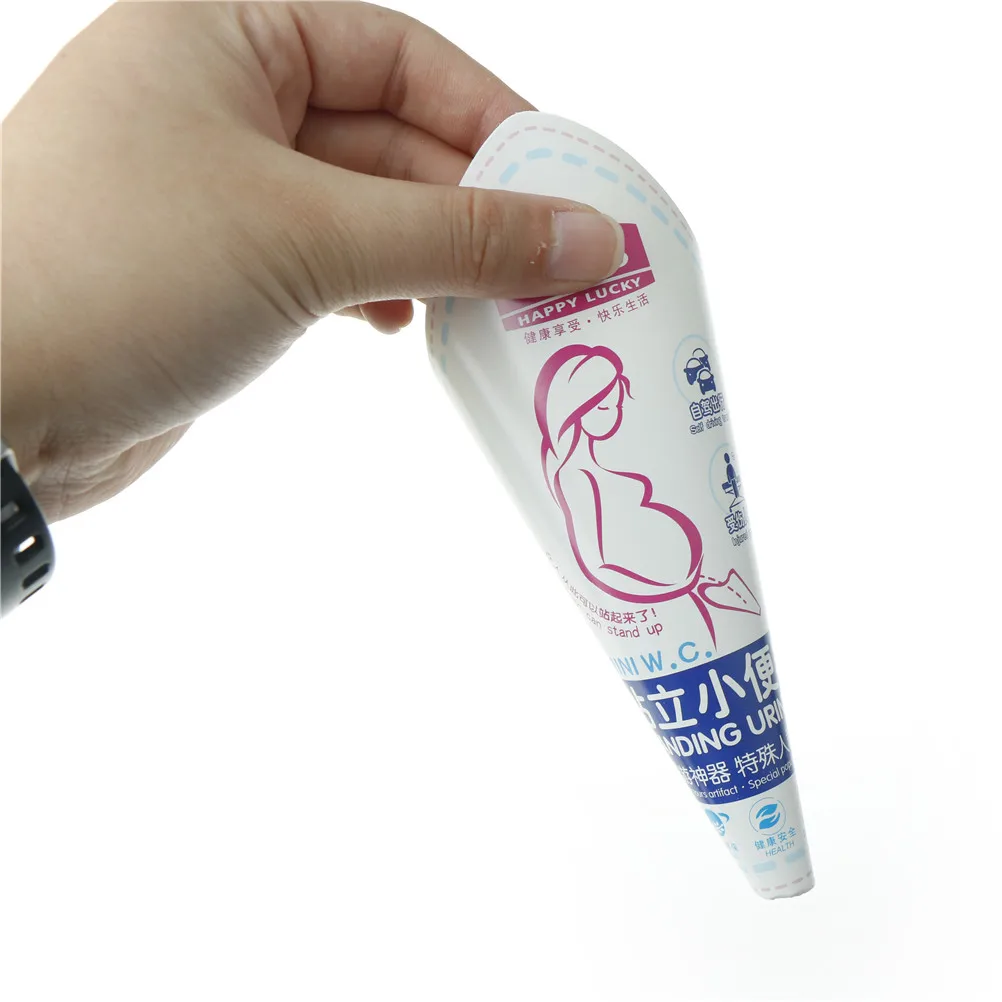 10Pcs/1Bag Female Paper Urinal Funnel Disposable Lady Outdoor Travel