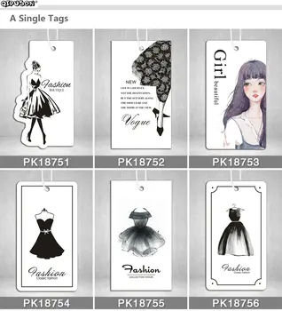 

PK031-5 sewing custom personized hangtags clothing paper swing tag/printed tags with Glue needle string