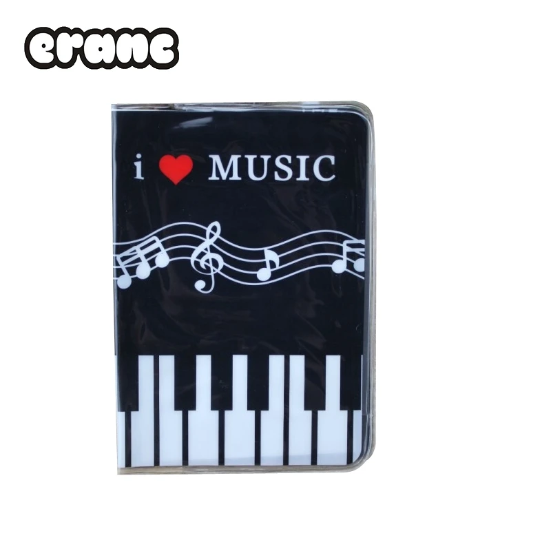 

Thin Piano Keys PVC Passport Cover Music Piano Passport Holder Passport Outbound Travel Packages Abroad