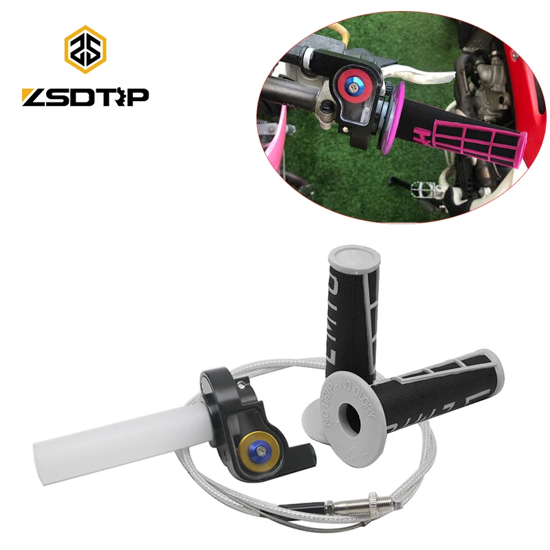 Zsdtrp 7/8 "Quick Twist Gas Throttle Setter Grip Cavo Acceleratore Manopole Fit Kayo Apollo 50 110 125Cc Motos