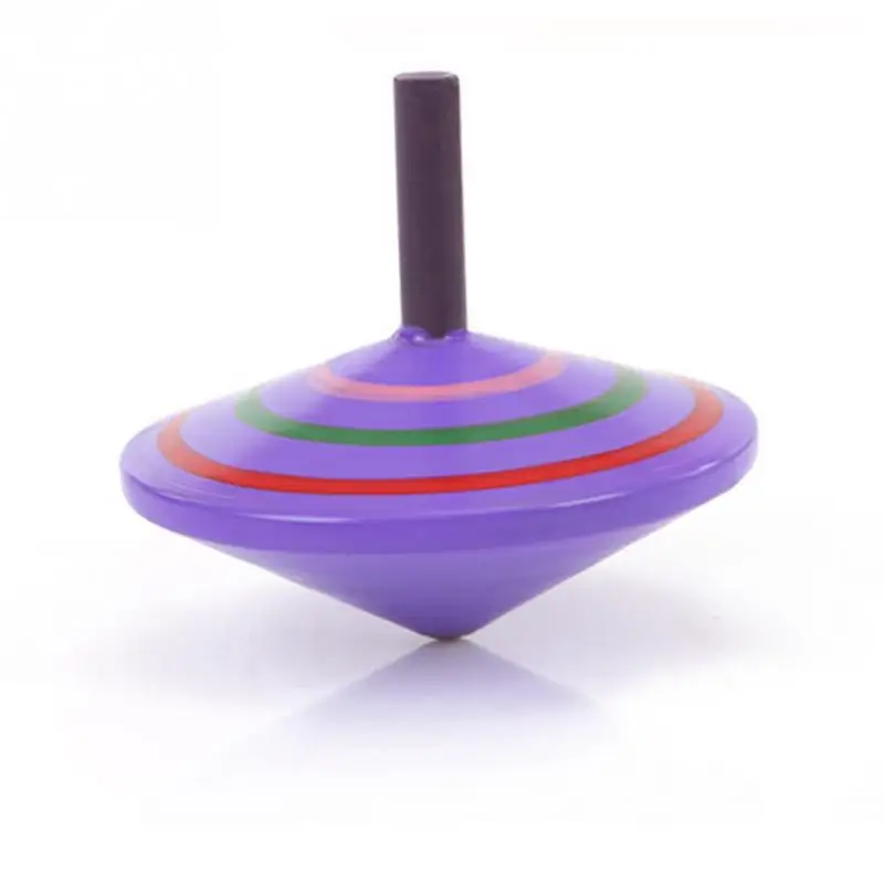 Colorful Spinning Top for Children Toys Wooden Classic Gyro Peg top