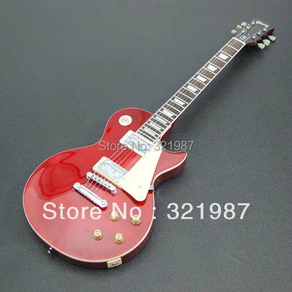 Cheap Free shipping  2013 Hot Selling red Tiger stripes standard model Electric guitar