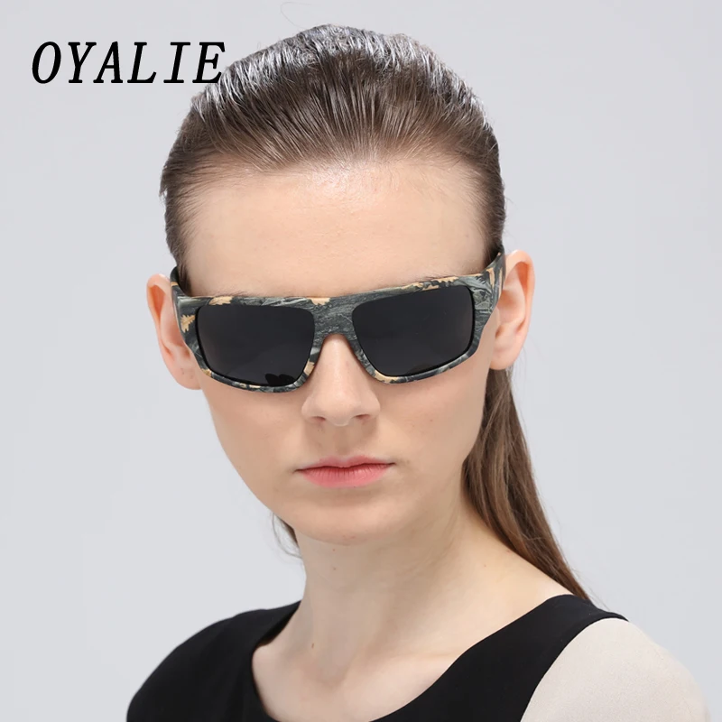 OYALIE Для женщин солнцезащитные очки HD солнцезащитные очки камуфляж Для мужчин солнцезащитные очки зеркало квадратный Vitage очки UV400 gafas-де-сол