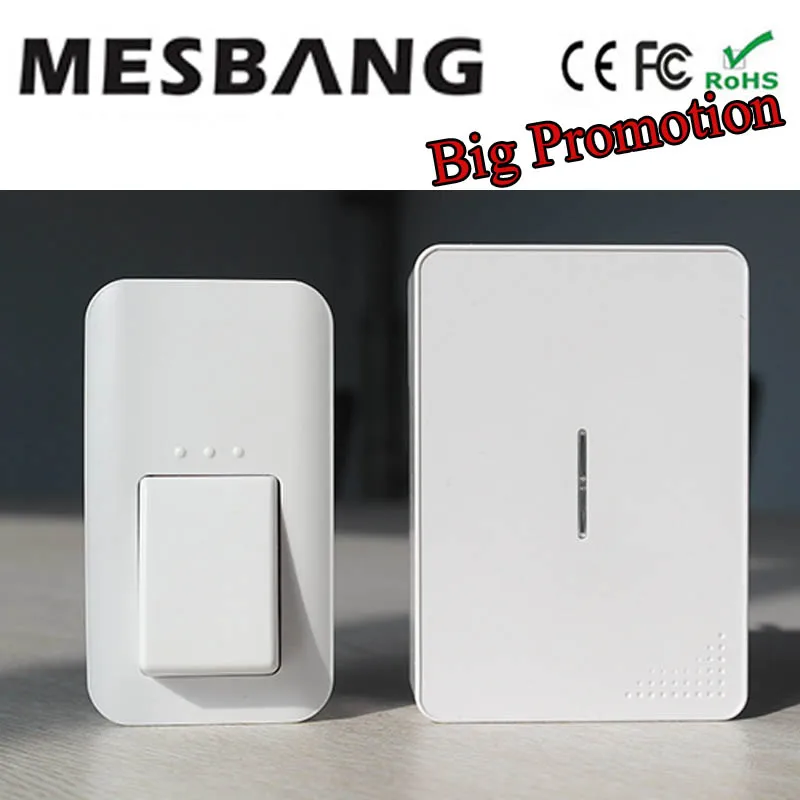 bilder für Neue drahtlose doobell türklingel Funk-türklingel ring Mit innen Chime hmz433 Einfach zu installieren keine notwendigkeit batterie bilder für Neue drahtlose doobell türklingel Funk-türklingel ring Mit innen Chime hmz433 Einfach zu installieren keine notwendigkeit batterie