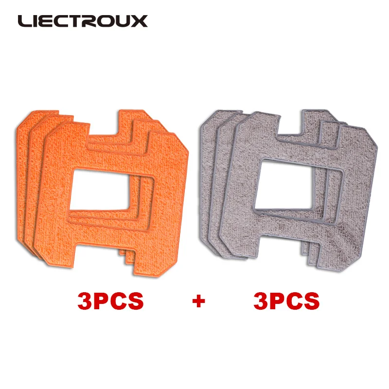 (For X6) Liectroux Fiber Mopping Cloths for Window Cleaning Robot X6, 6pcs/pack