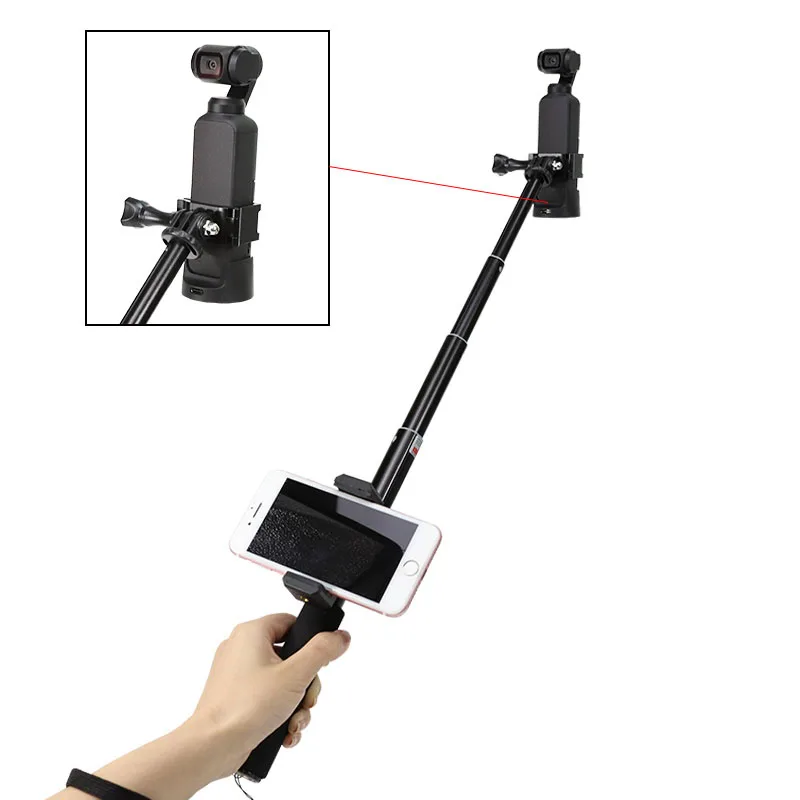 Алюминиевый сплав Осмо карманные аксессуары кронштейн для DJI Osmo Карманный Спорт Действие камера фиксированной рамки расширения крепления