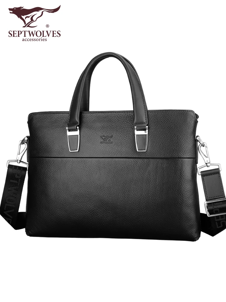 

Seven Wolves The New Men's Bag High Quality High Capacity Briefcase Business Handbags