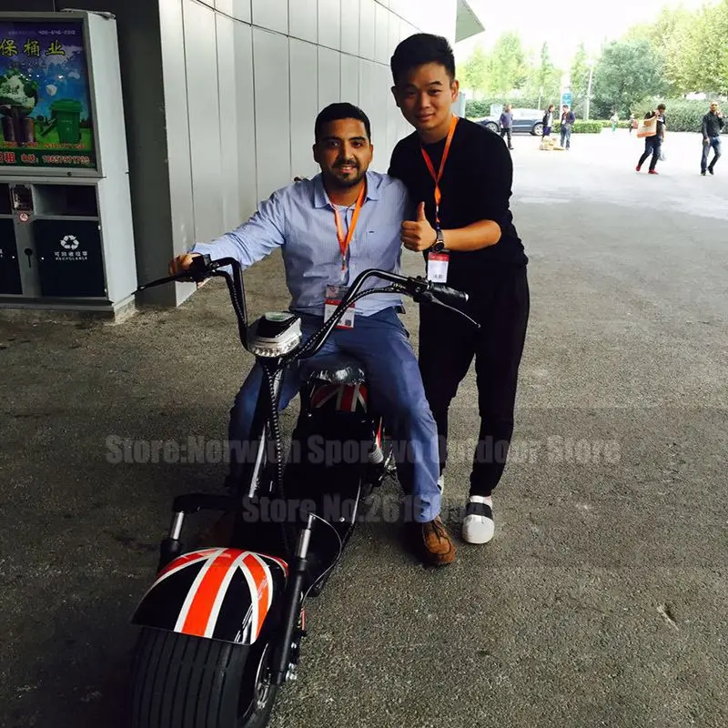 Sale Citycoco Tire 1000W Brushless Motor Two Seats Hydraulic Shock Absorber Adult Neutral Customizable Electric Scooter 9