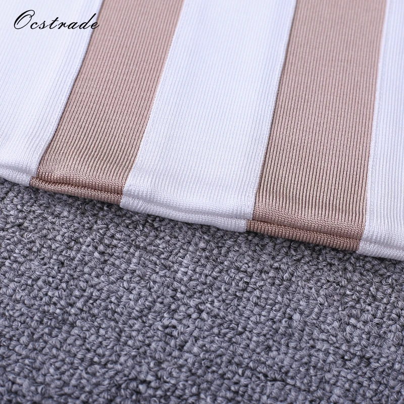 Ocstrade-Vestido-Midi-Elegante-2017-New-Fashion-Nude-and-White-Striped-Bodycon-Bandage-Dress-Rayon-High(3)