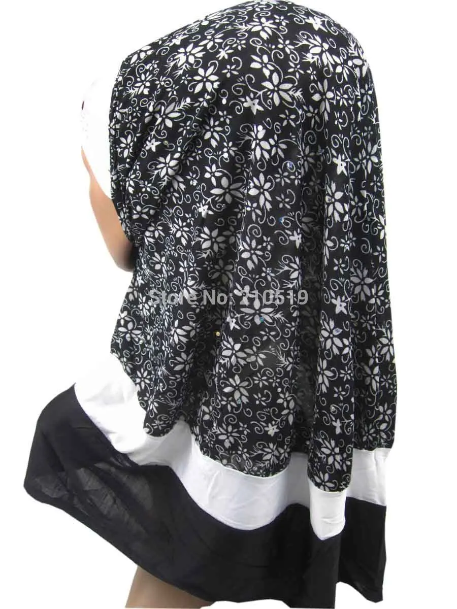 

clearance beautiful Black islamic headscarf cap MUSLIM HIJAB