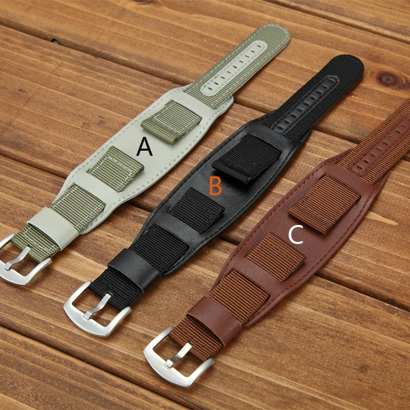 Weaving pure nylon watch strap sports with waterproof anti sweat