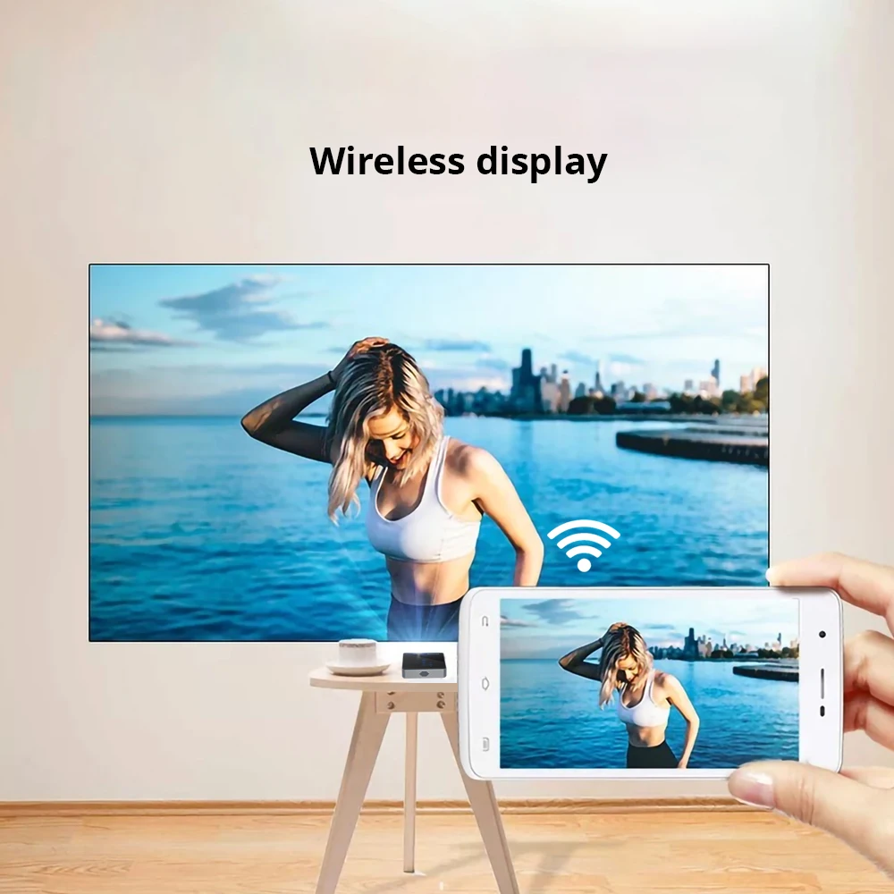 BYINTEK UFO P8I الروبوت 7.1 OS بيكو جيب HD المحمولة مايكرو WIFI بلوتوث البسيطة LED DLP العارض مع البطارية