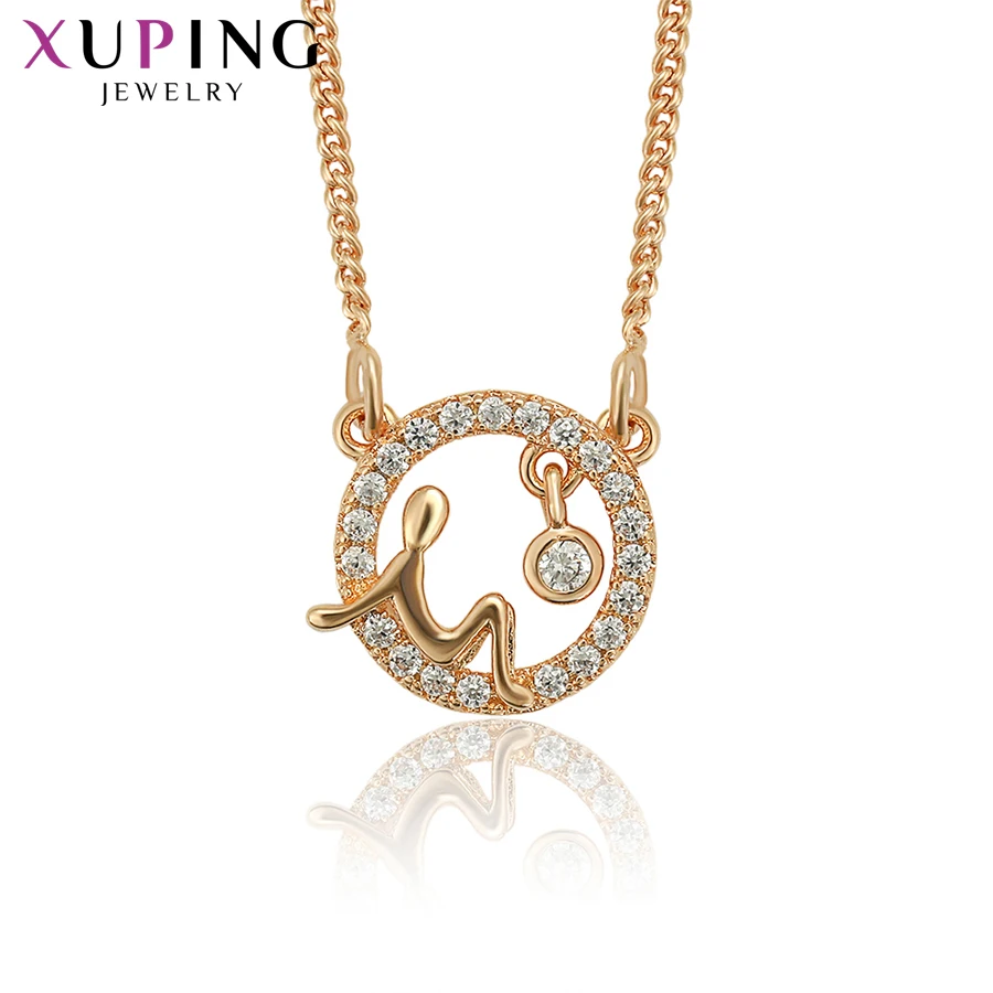 Xuping Jewelry New Arrival Fashion Gold Color Plated Pendant Necklace