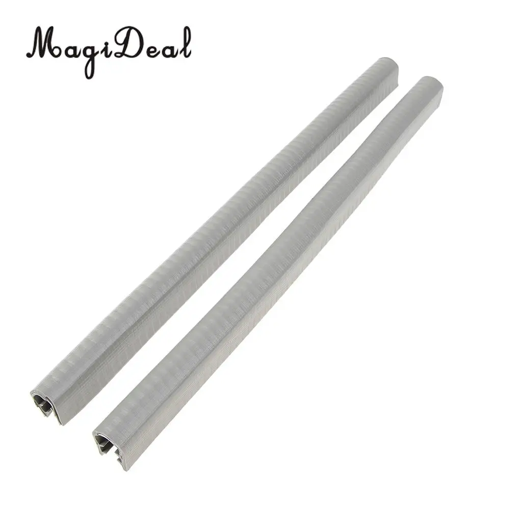 2pcs Rubber Skateboard Deck Protection Strip Nose Tail Edge Guard Orange