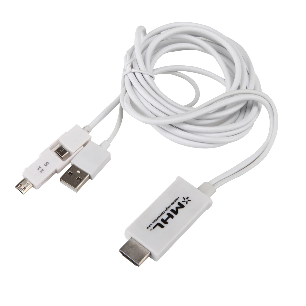 

SM-15 White MHL Kit Universal  to HDMI Cable  Adapter for MHL-enabled Phone Compatible for LG For samsung For xiaomi EB10076