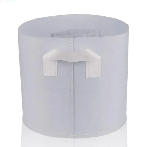 

10pcs Non-woven Tree Planting Grow Bag White Round planting bag with Handles seedling transplanting bag gardening supplies