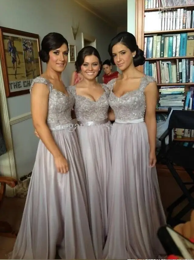

Women Sweetheart Lace Long Chiffon Royal Blue Purple Bridesmaid Dresses Junior Wedding Party Dress BD002
