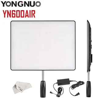 

High Quality YONGNUO YN600 Air 3200K-5500K LED Camera Video Light Photography Studio Lighting For Canon NIKON + Adapter