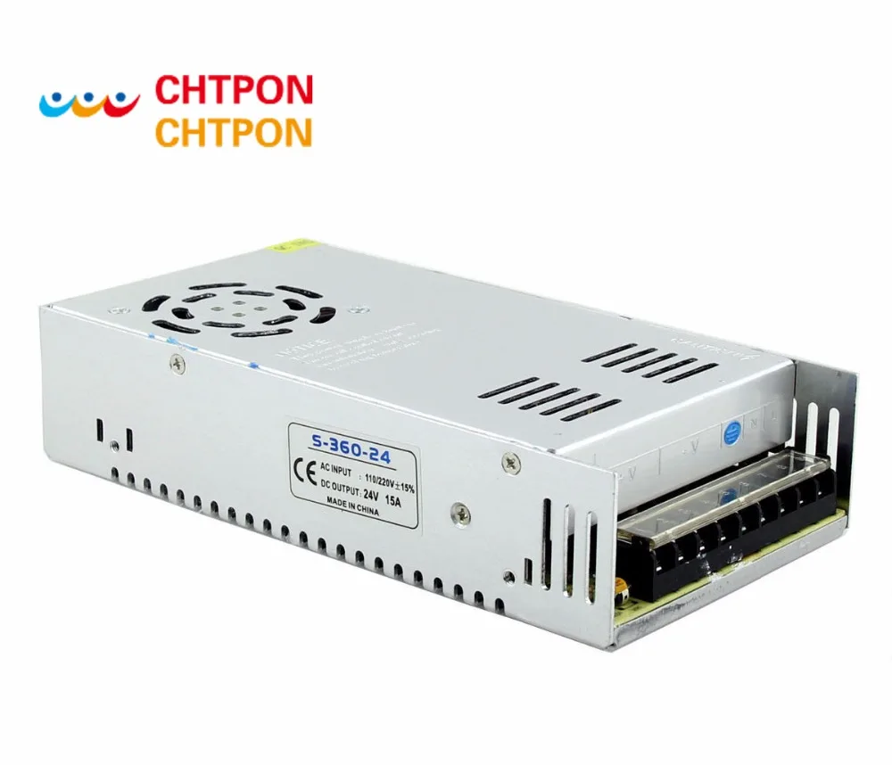 24V 15A 360W Универсальный Регулируемый импульсный источник питания для CCTV Led