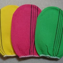 Freies verschiffen 500 stücke/lot italien handtuch korea handschuh viskose peeling mitt körper peeling handschuh kessa mitt peeling tan handschuh (normal)