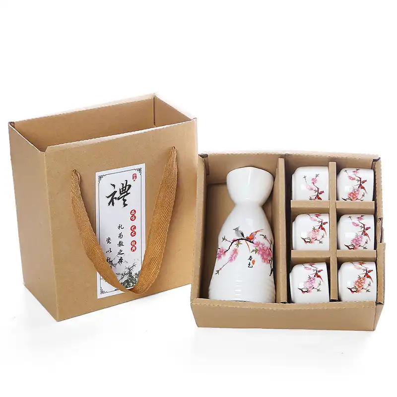 JWC Set di Sake Giapponese retrò 5 Pezzi per Sake Caldo Freddo Caldo Shochu Design Trendy Unico e Durevole Tazza di liquore in Ceramica Flagon 1 pentola 4 Tazze JWC Set di Sake Giapponese retrò 5 Pezzi per Sake Caldo Freddo Caldo Shochu Design Trendy Unico e Durevole Tazza di liquore in Ceramica Flagon 1 pentola 4 Tazze
