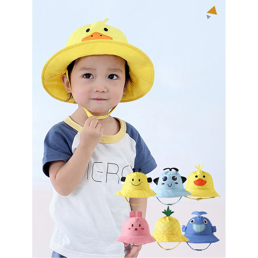 New Summer Infant Baby Kid Girls Boys Bucket Hat Cap Children Breathable Cotton Hat