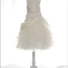 Стиль Свадебные Платья Партии девушки Pageant Платья Принцесса платья белый оборками Детские Платья