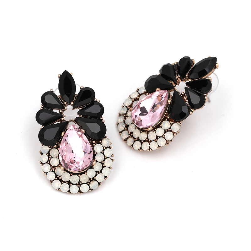 

JUJIA good fashion jewelry trendy earrings wholesale simple but elegant earrings crystal statement stud Earrings