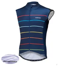 Morvelo зимний термальный Безрукавый велосипедный жилет тёплый флис для мужчин майки для велоспорта/велосипедная одежда/Gilet ciclismo
