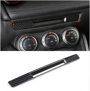

For Mazda CX3 2016 2017 2018 Center Console Carbon Fibre Liquid Crystal Screen Trim Strip CX-3 Car Accessories LHD/RHD Red Black