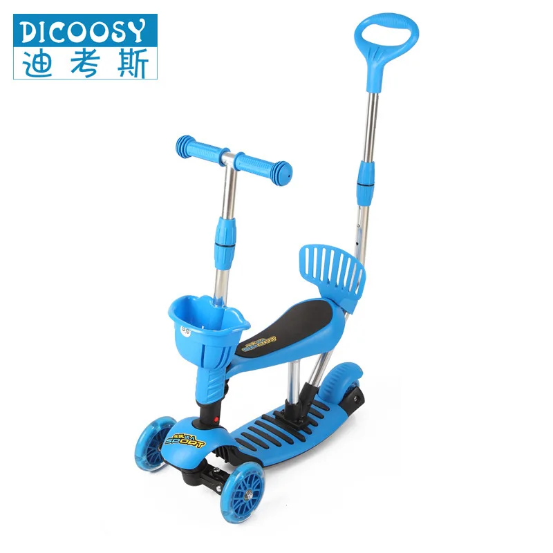 

123024 3 IN 1 NEW DESIGN SCOOTER KID CHILD TODDLER PUSH KICK 3 WHEEL CAR RIDE ON BABY TOY