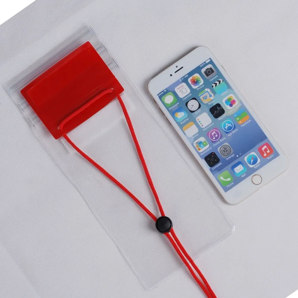 DHL Free 200pcs/lot Universal 20.5*11cm Super Clear Transparent Waterproof Bag Case For iPhone 6 5 5s 4 4s Underwater Pouch |