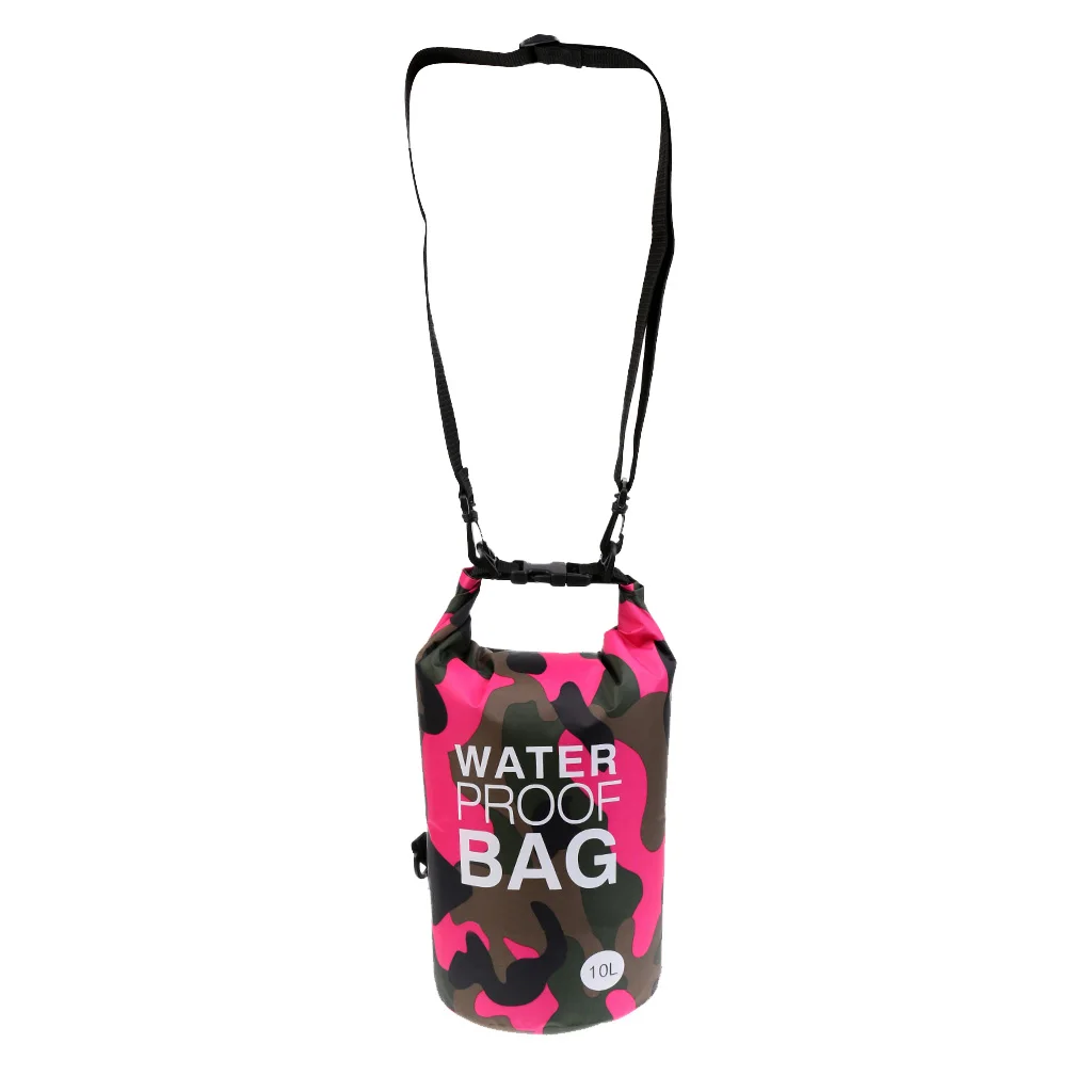 Perfeclan 10L Camo PVC Waterproof Dry Bag Sack for Kayaking Camping Rafting Outdoor Sports Kayak Canoe Boat Accessory 