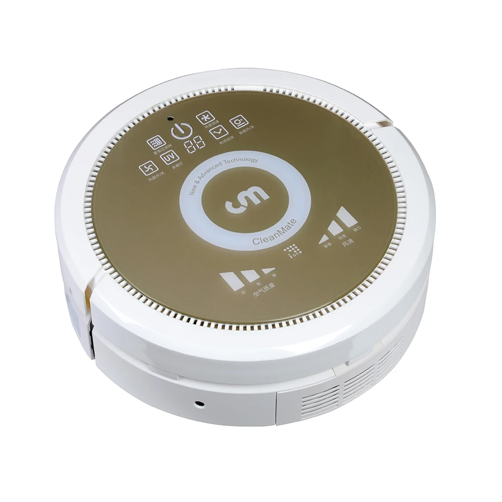 2019 robotic vacuum cleaner air purifier EUROPE BRAND Cleanmate dry/wet mopping patent ultrasonic wave li-battery