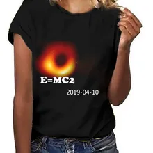 Для женщин девочек черная дыра рубашка с принтом короткий рукав дышащие топы Фитнес тренажерный зал удобная спортивная одежда