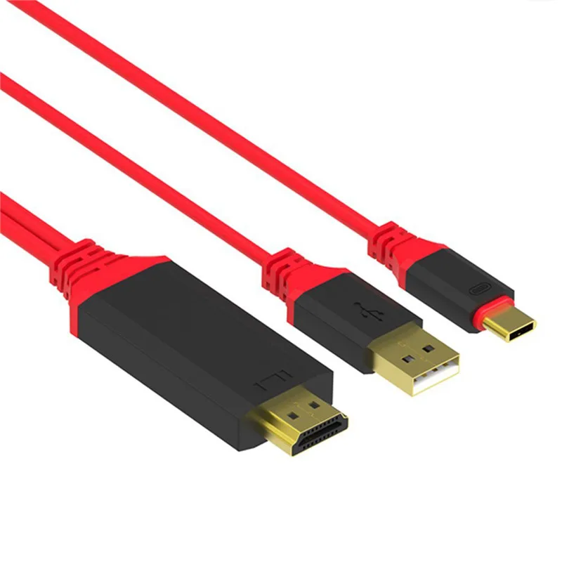SOONHUA رقيقة جدا USB 3.1 نوع C HDMI كابل 5 V 2.4A 3 M شحن خط HDMI العامة رئيس ل مراقب العارض تلفاز LCD محول HDMI SOONHUA رقيقة جدا USB 3.1 نوع C HDMI كابل 5 V 2.4A 3 M شحن خط HDMI العامة رئيس ل مراقب العارض تلفاز LCD محول HDMI